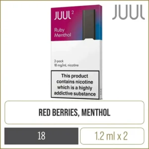 JUUL2 Pods - Ruby Menthol (2 Pods) 18mg